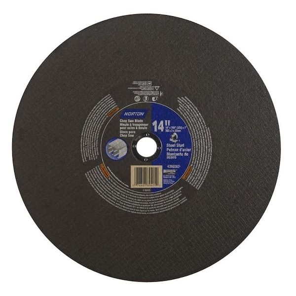 Norton Co Type 1, 14 in Dia, 7/64 In. Thick, Aluminum Oxide 076607-89405 - main